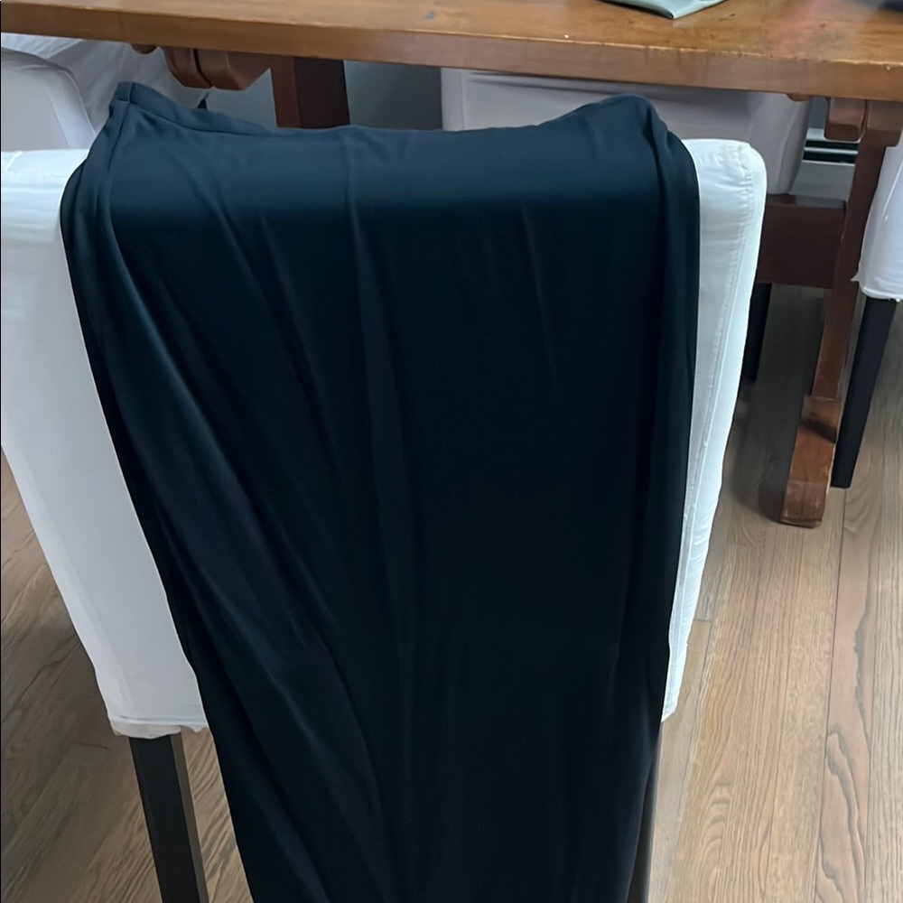 Banana Republic Black Asymmetrical Pencil Maxi Skirt